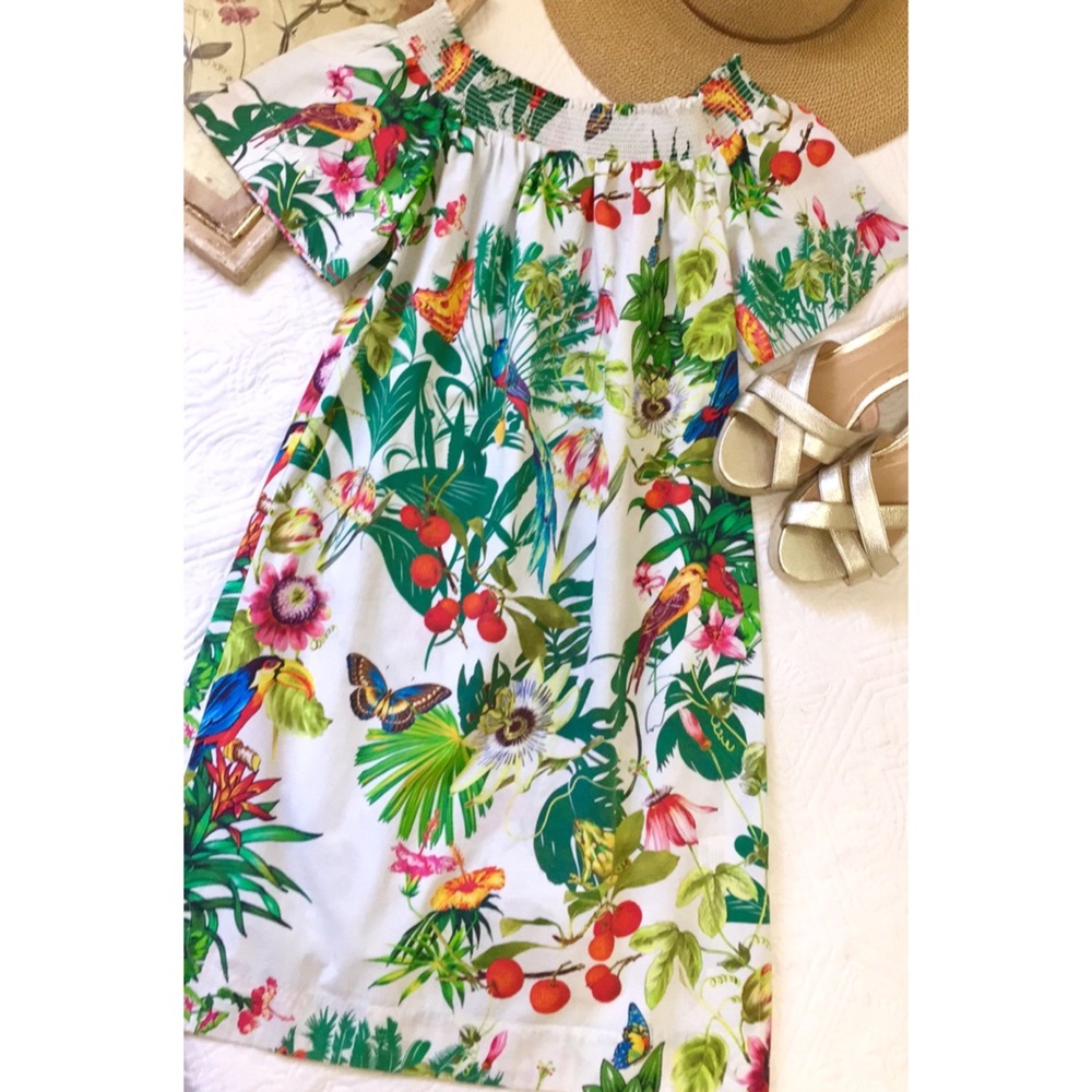 J. Crew Ratti into the Wild Off-Shoulder Dress - Picture 9 of 16